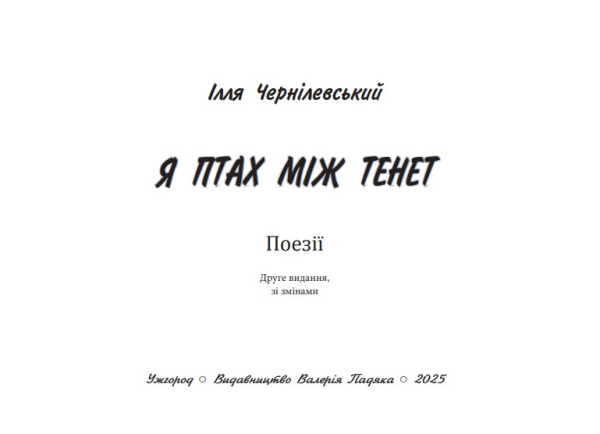 Книга «Я птах між тенет» | Чернілевський Ілля - фото №4